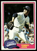 1981 Topps #550 Tommy John