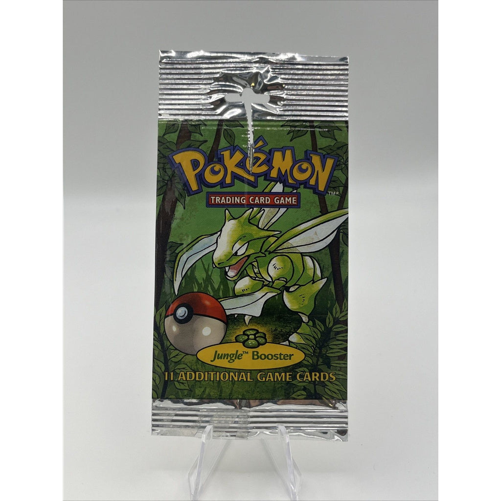 EMPTY Jungle Booster Pack Wrapper Scyther Art WOTC Pokemon TCG