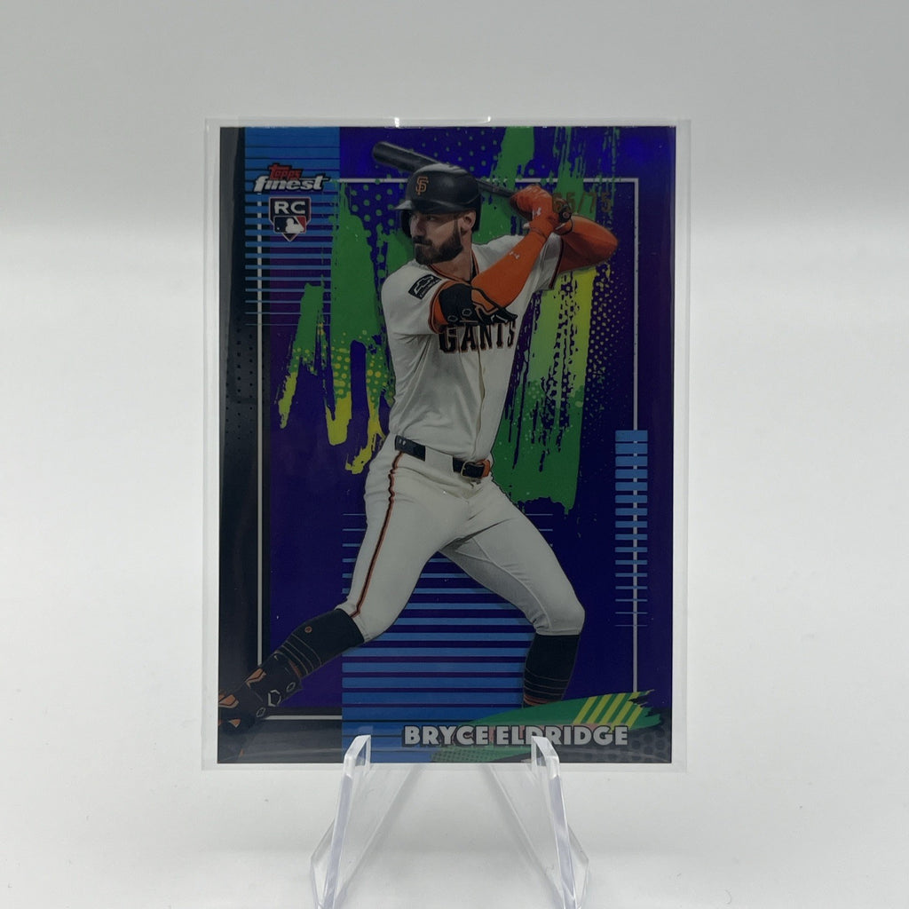 2026 Topps Finest Baseball Bryce Eldridge #98 Purple Refractor #/75 (RC)