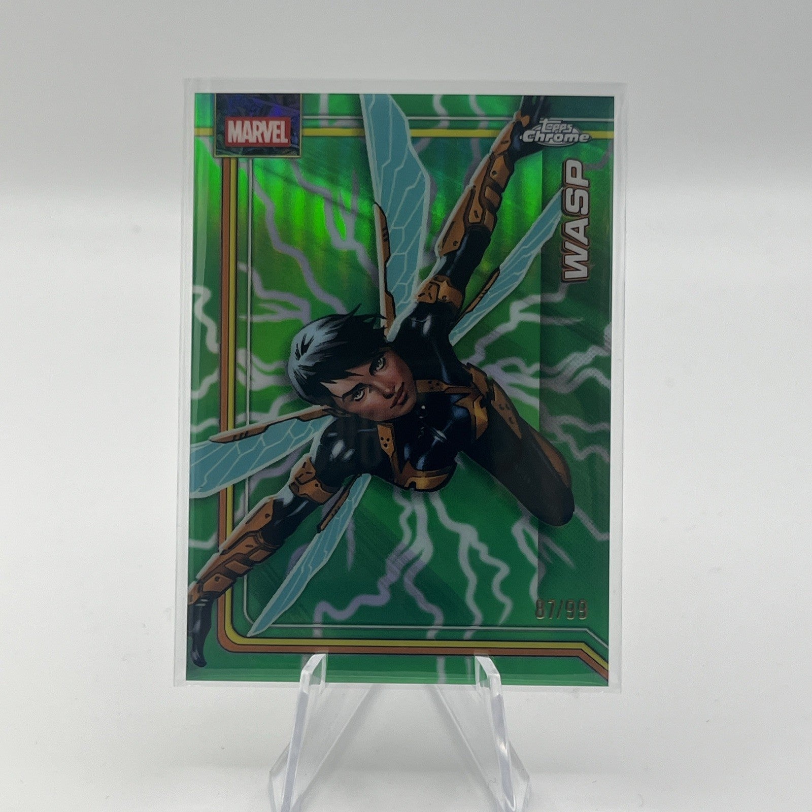 WASP 2026 TOPPS CHROME MARVEL TRUE GREEN REFRACTOR #/99