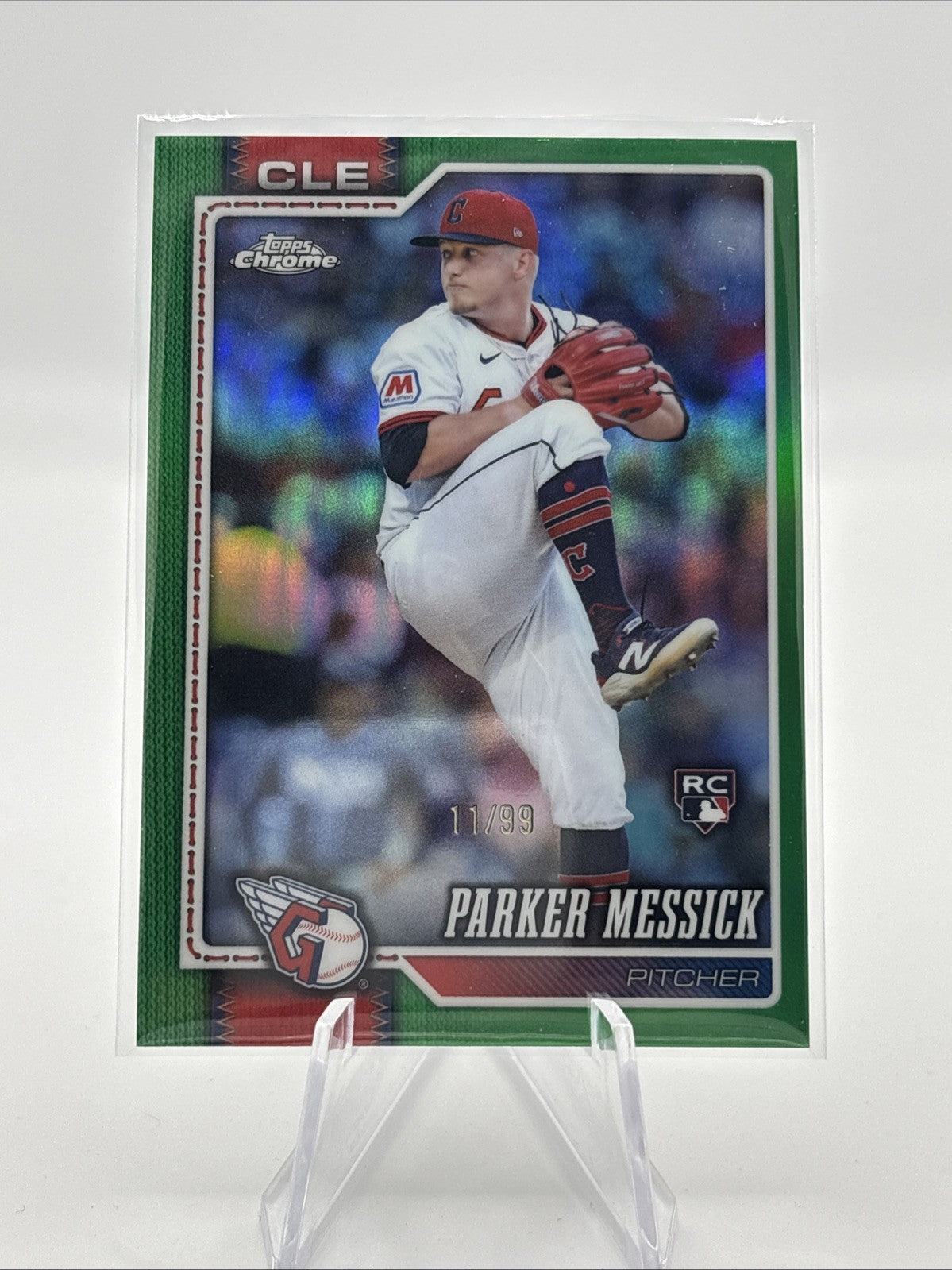 2026 Topps Chrome Parker Messick True Green Refractor RC #/99 (RC)