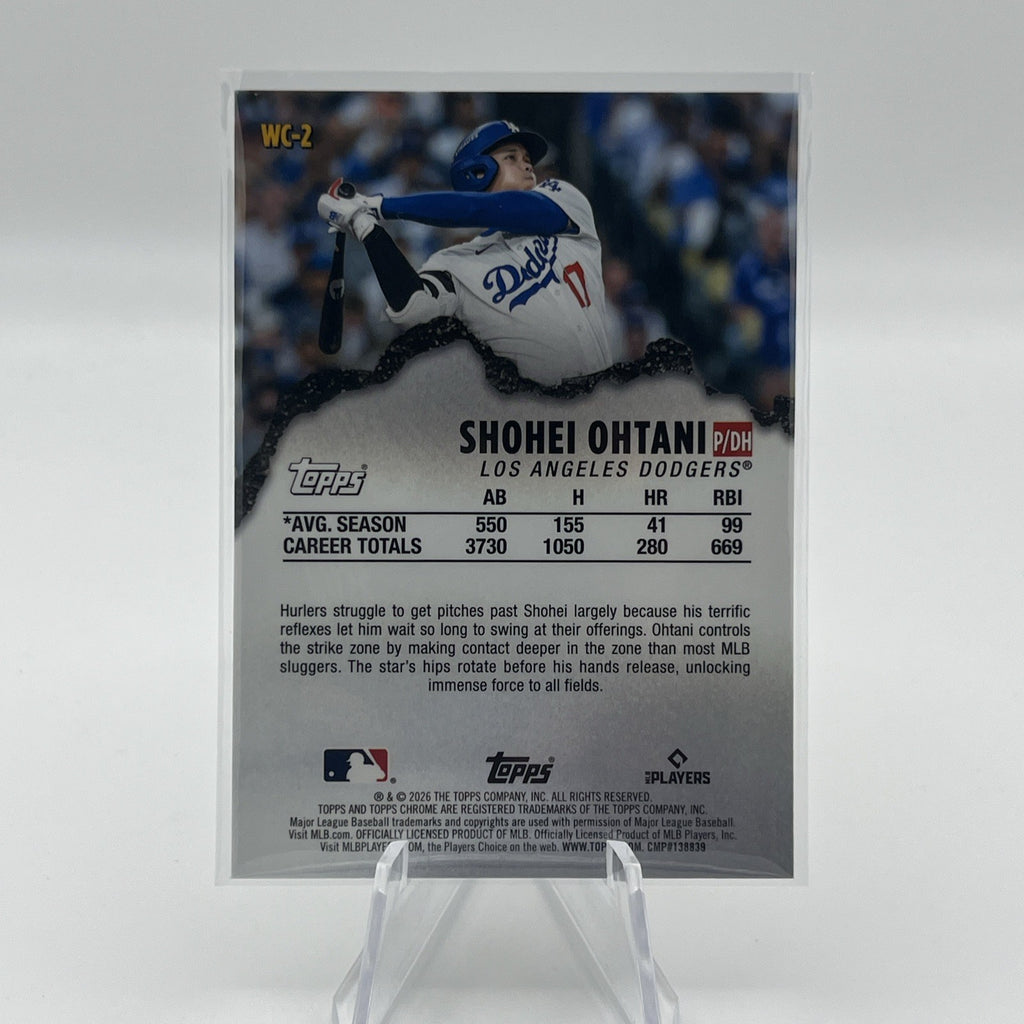 Shohei Ohtani 2026 Topps Chrome #WC-2 Wrecking Crew Refractor SP Dodgers