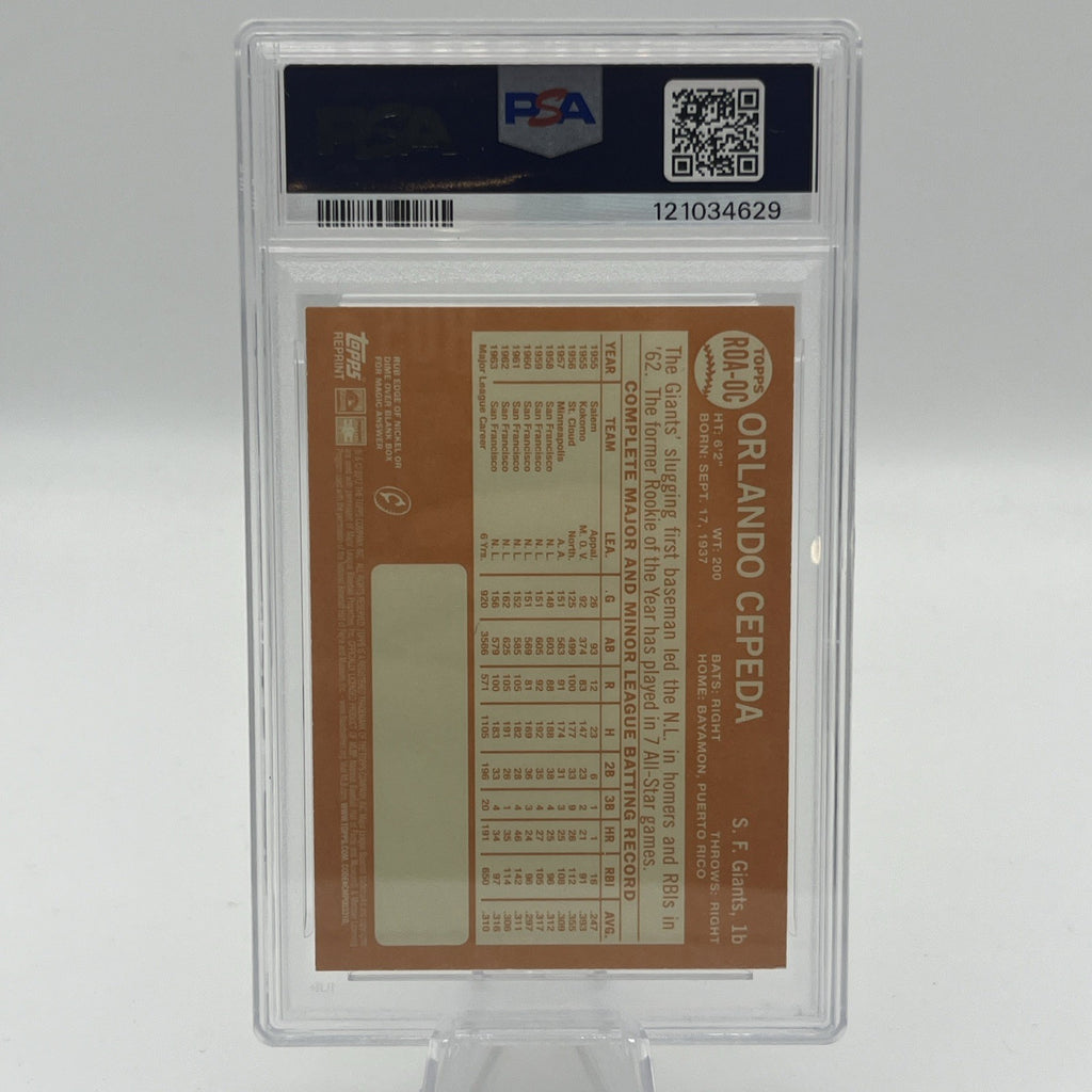 2013 Topps Heritage - Real One Autographs Orlando Cepeda #ROA-OC (AU) PSA 9