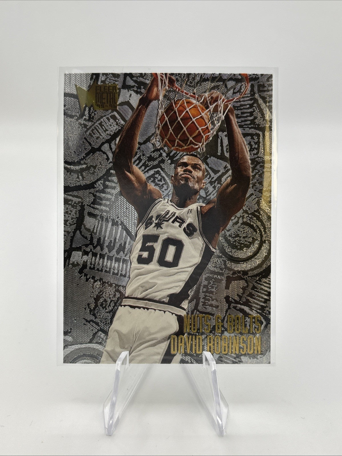 1995-96 Fleer Metal - Nuts & Bolts David Robinson #217