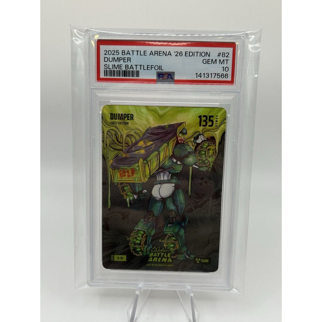 CAL RALEIGH 2026 BO JACKSON BATTLE ARENA FIRST EDITION DUMPER SLIME SSP PSA 10