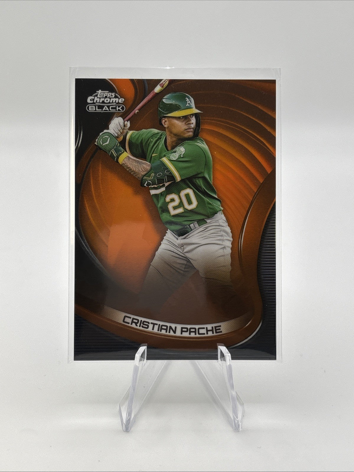 2022 Topps Chrome Black - Cristian Pache Orange Refractor/25