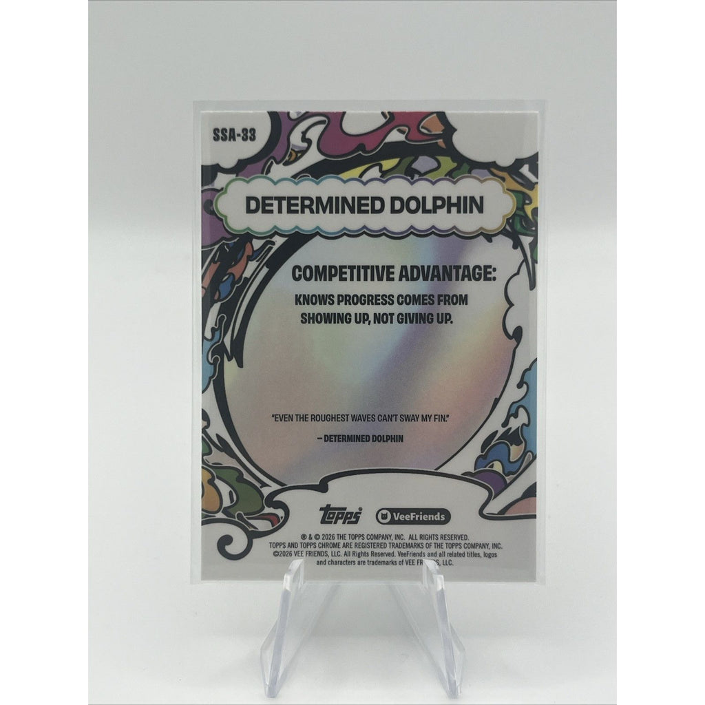 2026 Topps Chrome VeeFriends Determined Dolphin Manga Speckle #SSA-33