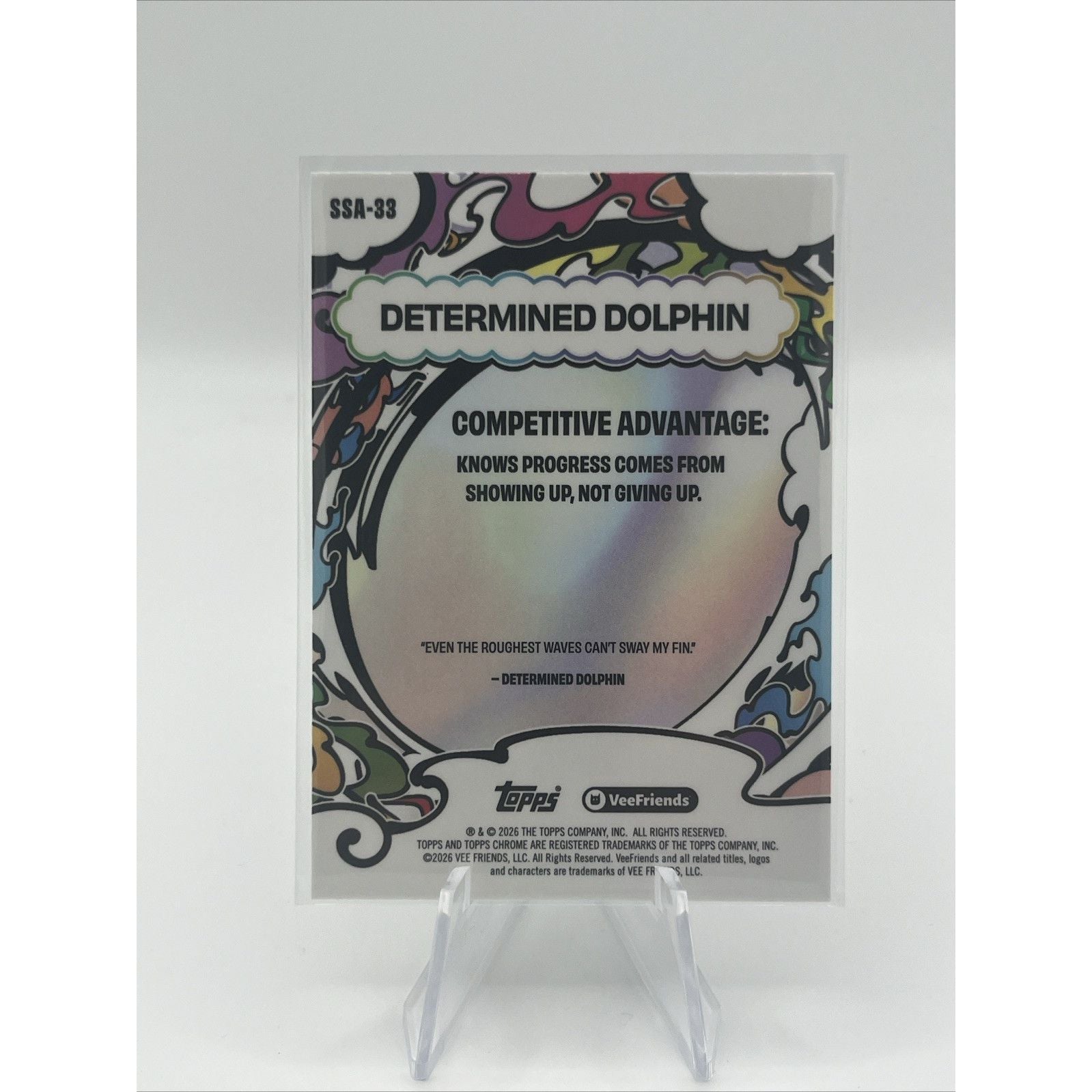 2026 Topps Chrome VeeFriends Determined Dolphin Manga Speckle #SSA-33