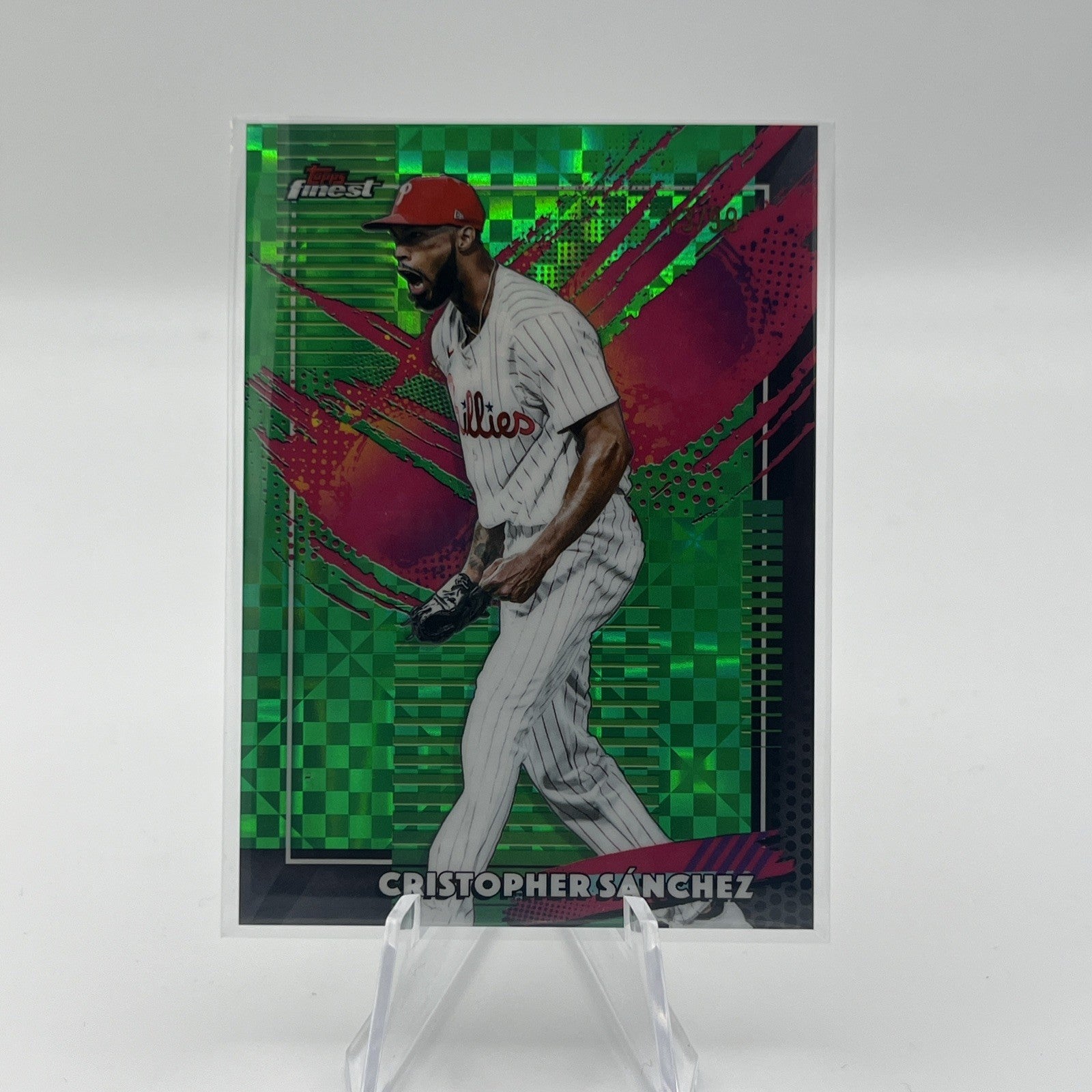 2026 Topps Finest Christopher Sanchez #226 Green X-Fractor #/99 RARE