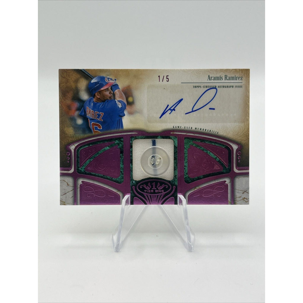 2026 Topps Tier One Baseball Aramis Ramirez #AT1R-ARA Relic Auto #/5
