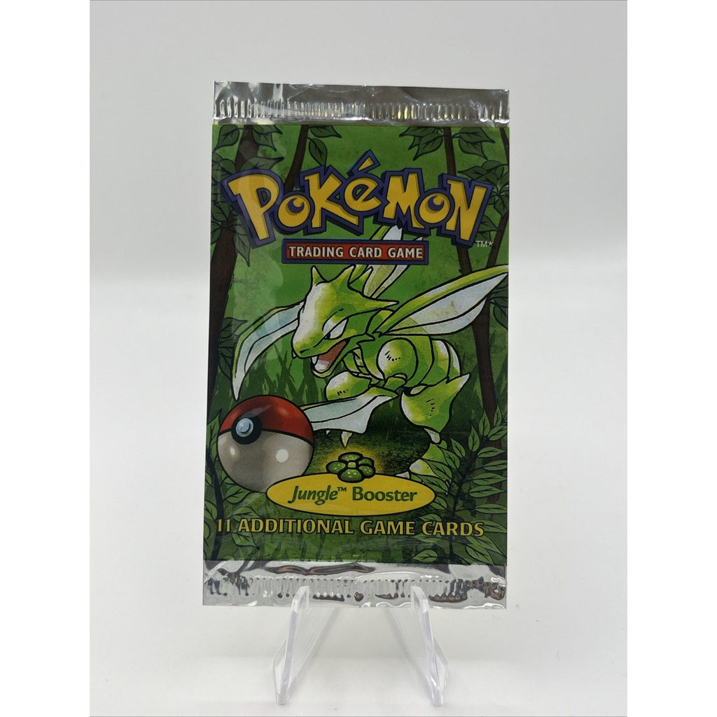 EMPTY Jungle Booster Pack Wrapper Scyther Art WOTC Pokemon TCG