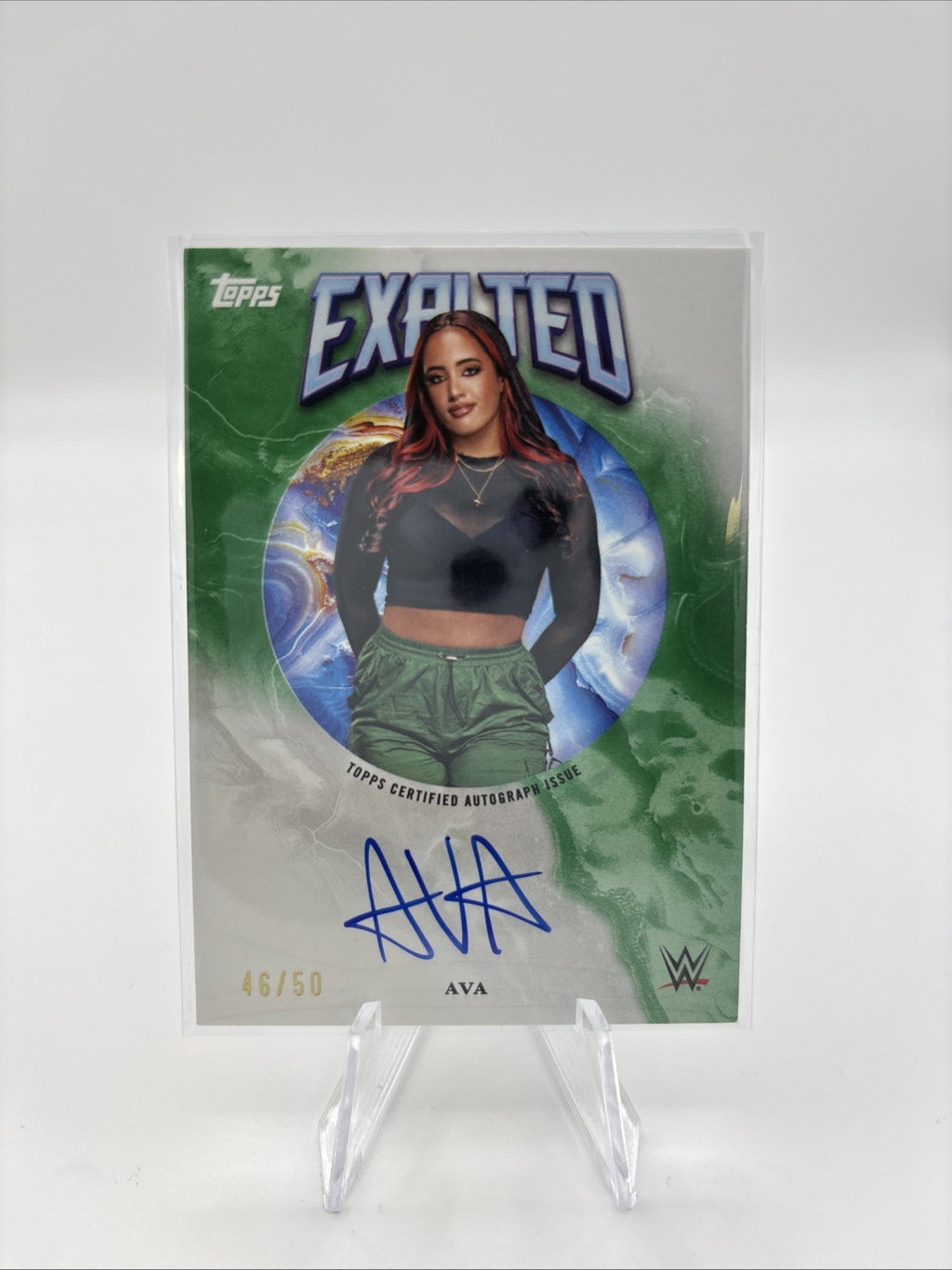 2025 Topps Exalted WWE - Exalted Autographs Ava #EXA-AVA Green /50 (AU)