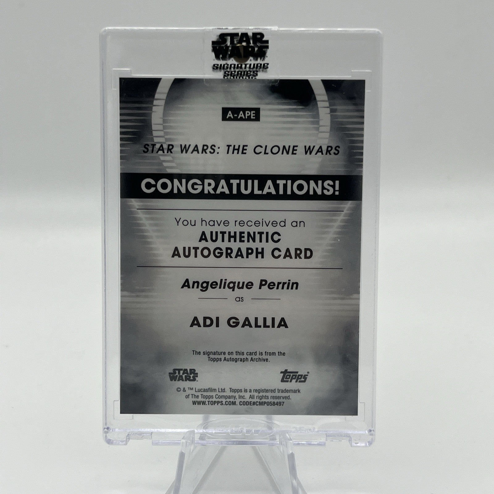 2023 Topps Star Wars Signature Series Adi Gallia Auto Angelique Perrin #A-APE