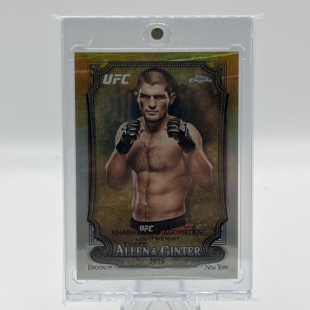 2026 TOPPS CHROME UFC ALLEN & GINTER GOLD REFRACTOR /50 KHABIB NURMAGOMEDOV