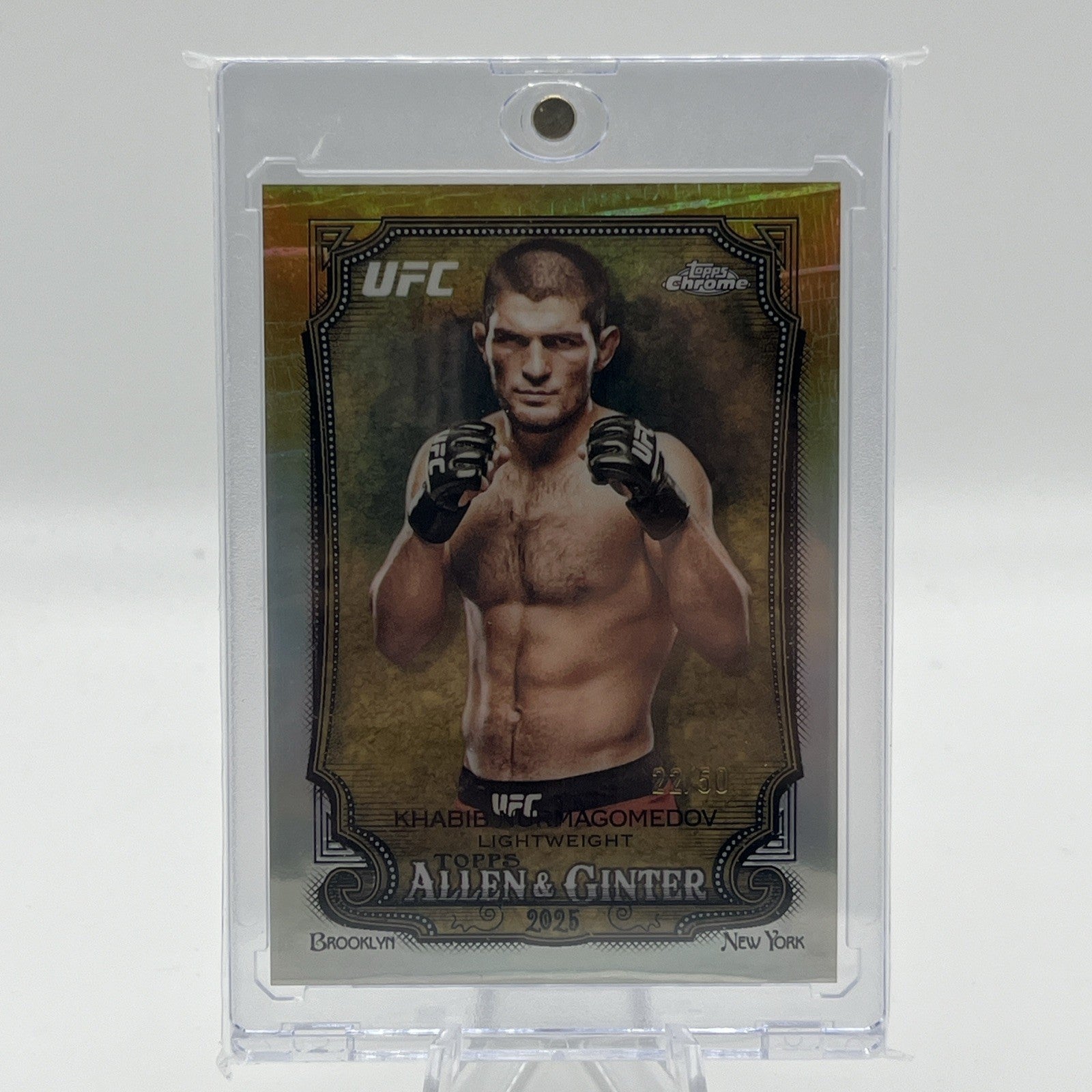 2026 TOPPS CHROME UFC ALLEN & GINTER GOLD REFRACTOR /50 KHABIB NURMAGOMEDOV