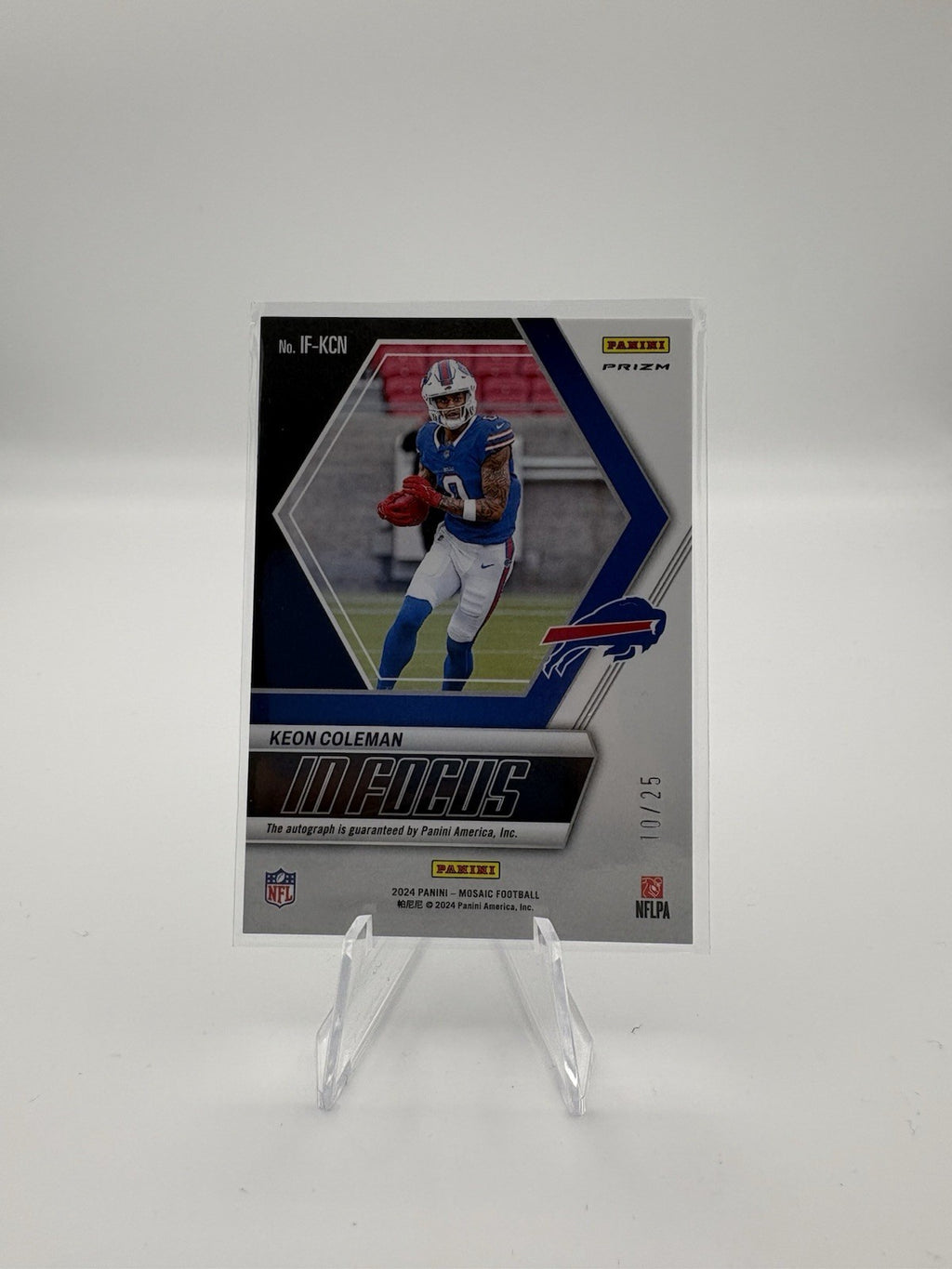 2024 Panini Mosaic - In Focus Signatures Keon Coleman #IF-KCN Choice Fusion...