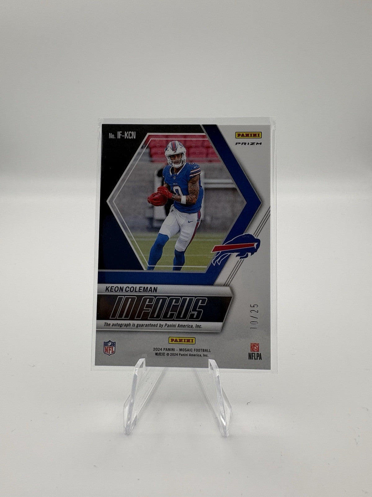 2024 Panini Mosaic - In Focus Signatures Keon Coleman #IF-KCN Choice Fusion...