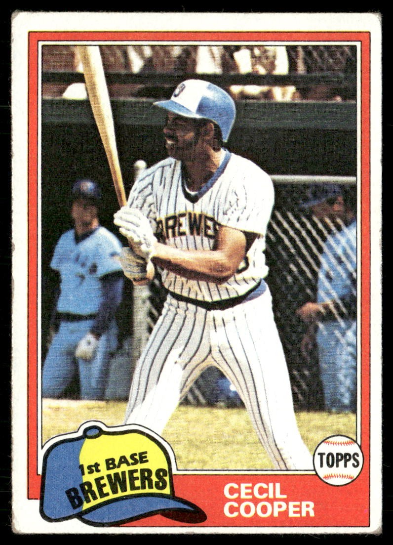 1981 Topps #555 Cecil Cooper