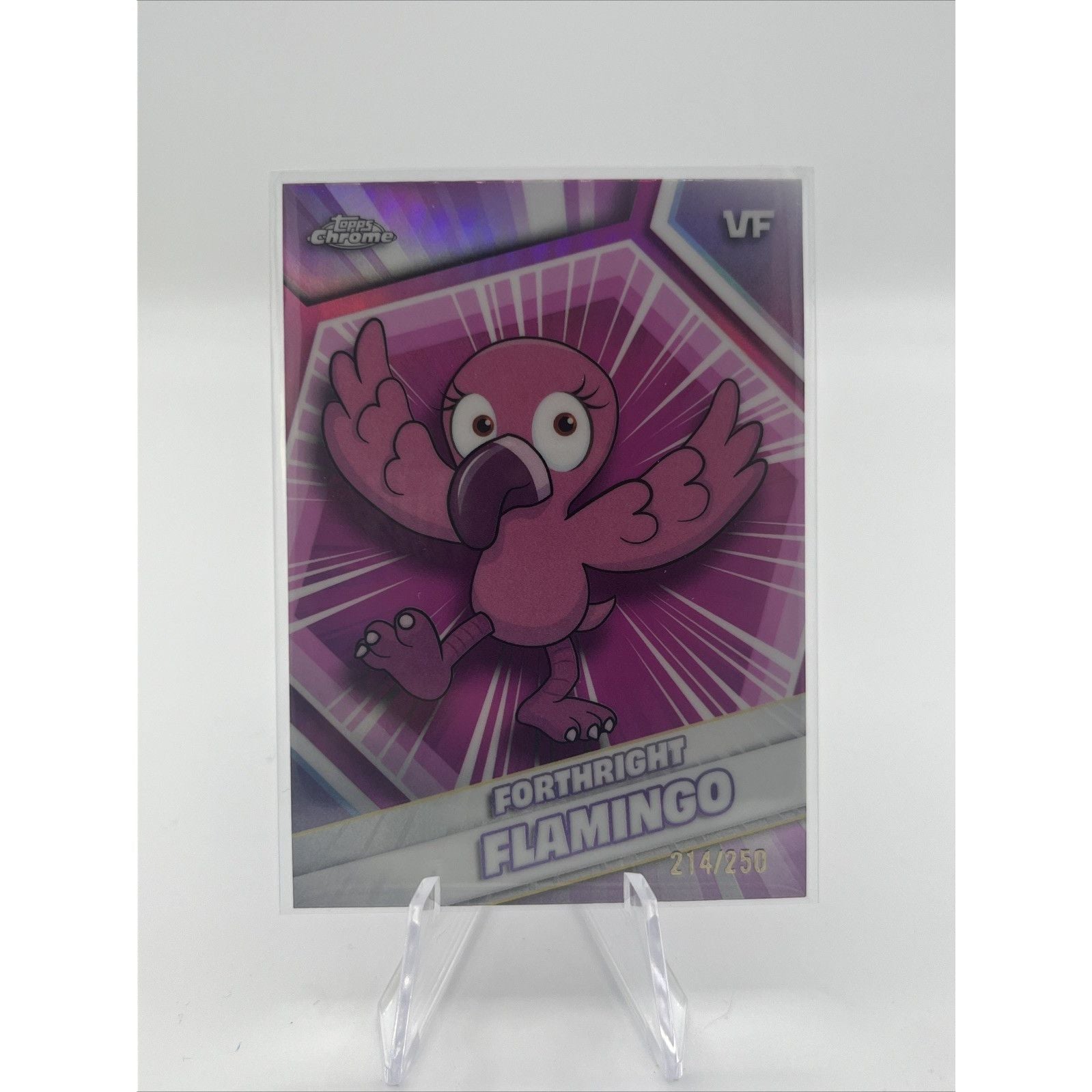 2026 Topps Veefriends Chrome Forthright Flamingo Pink Refractor /250