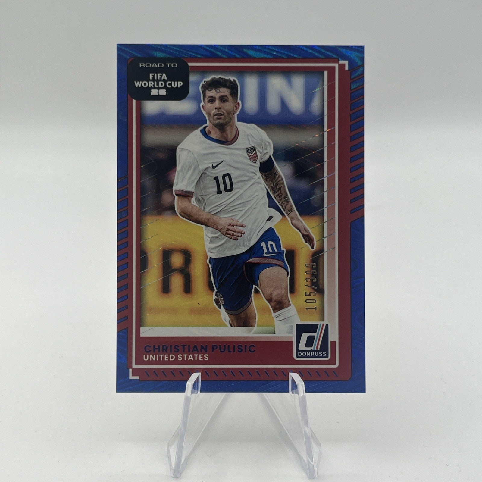 Panini 2025-26 Donruss Road to FIFA WC Christian Pulisic #25 Blue Swirl /399