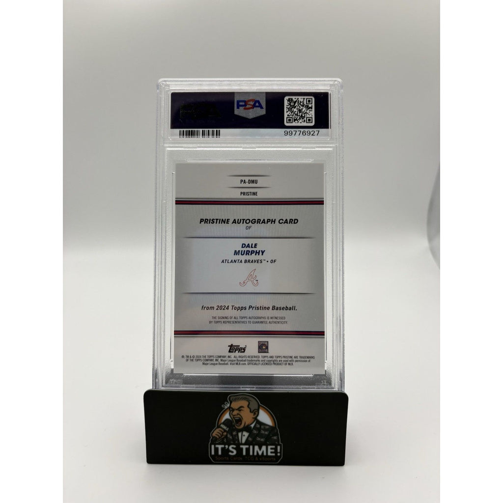 2024 Topps Pristine DALE MURPHY PSA 10 Auto GOLD Refractor #/50 Autograph card