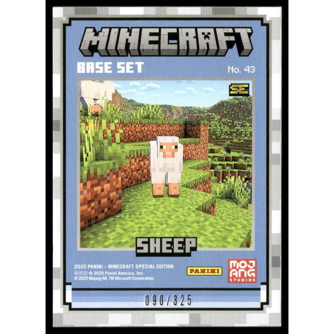 2025 Panini Minecraft 15th Anniversary #43 Sheep #/325