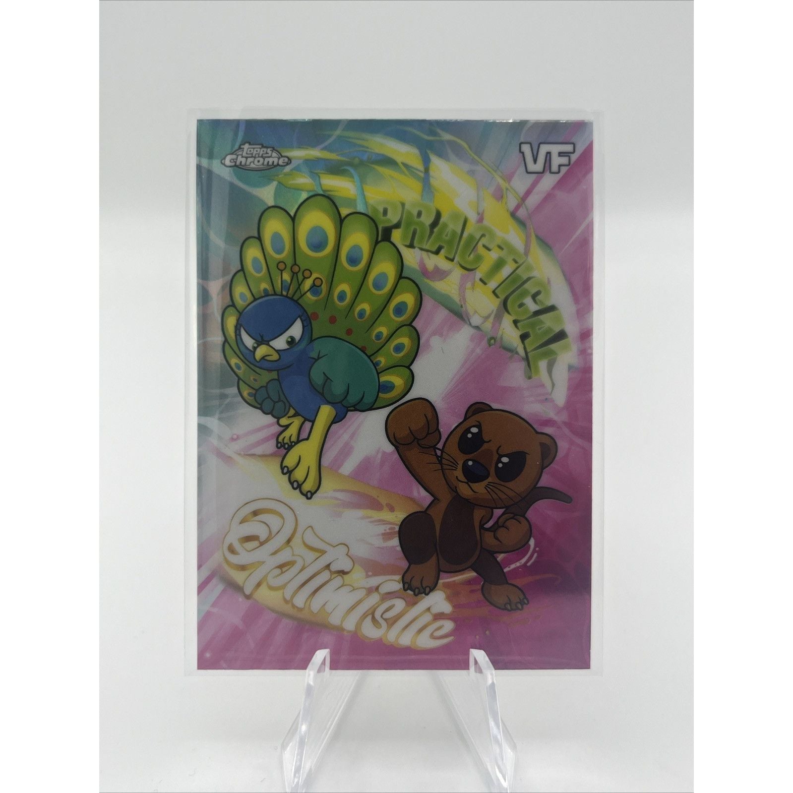 2026 Optimistic Otter Practical Peacock Topps Chrome VeeFriends Balance Battles