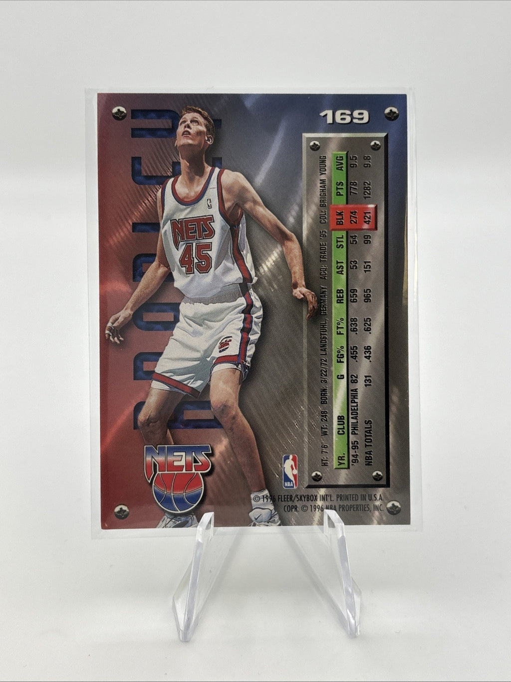 1995-96 Fleer Metal - Shawn Bradley #169