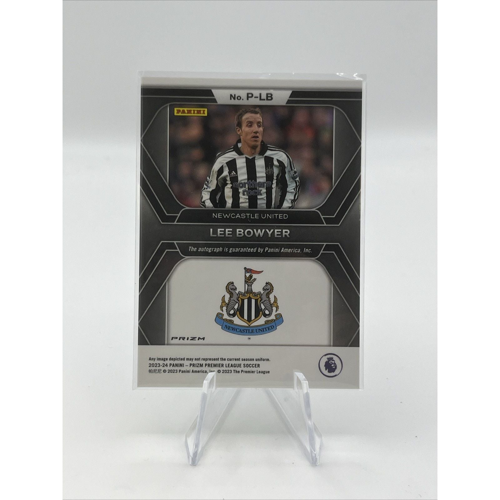 Lee Bowyer 2023-24 Panini Prizm Premier League Green Pulsar Penmanship Auto
