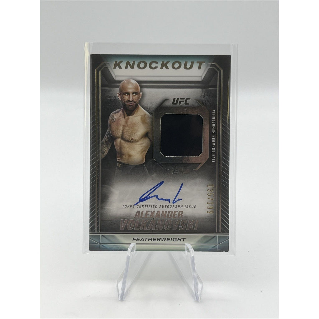 2024 Topps UFC Knockout Auto Relic /199 Alexander Volkanovski #KAR-AVI
