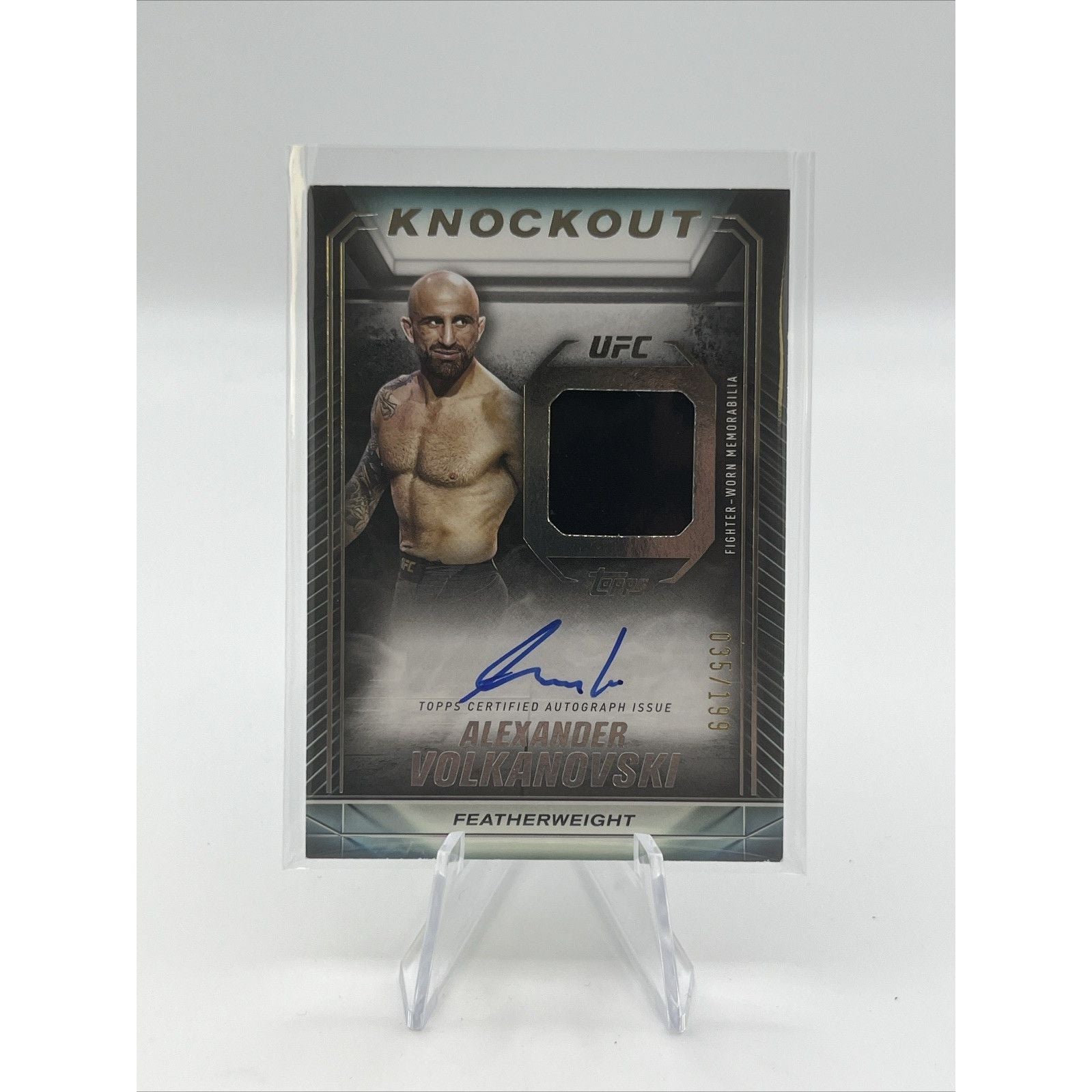 2024 Topps UFC Knockout Auto Relic /199 Alexander Volkanovski #KAR-AVI
