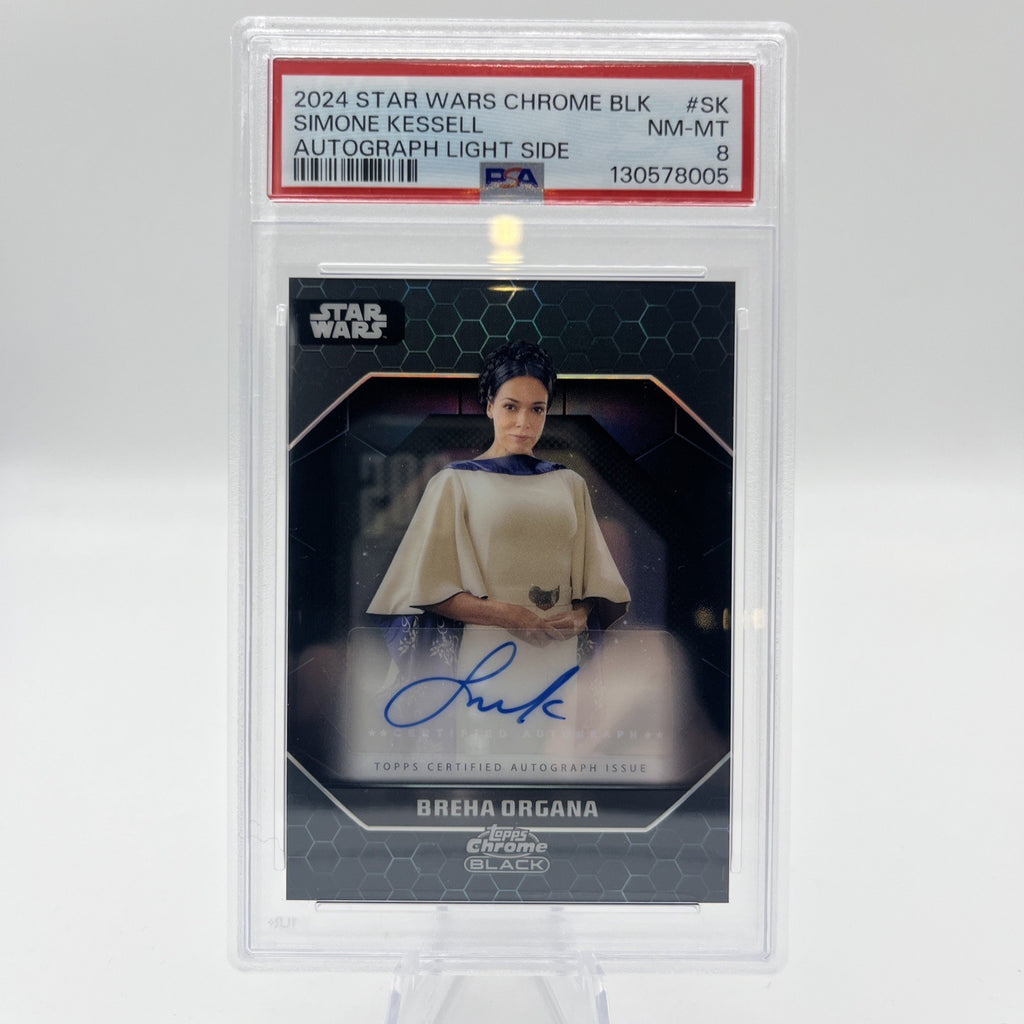 2024 Topps Chrome Black Star Wars Breha Organa #ALS-SK Simone Kessell Auto