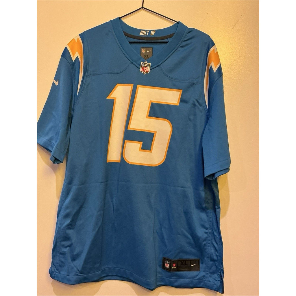 Ladd McConkey “Bolt Up” Signed Chargers #15 Jersey – Autographed NFL