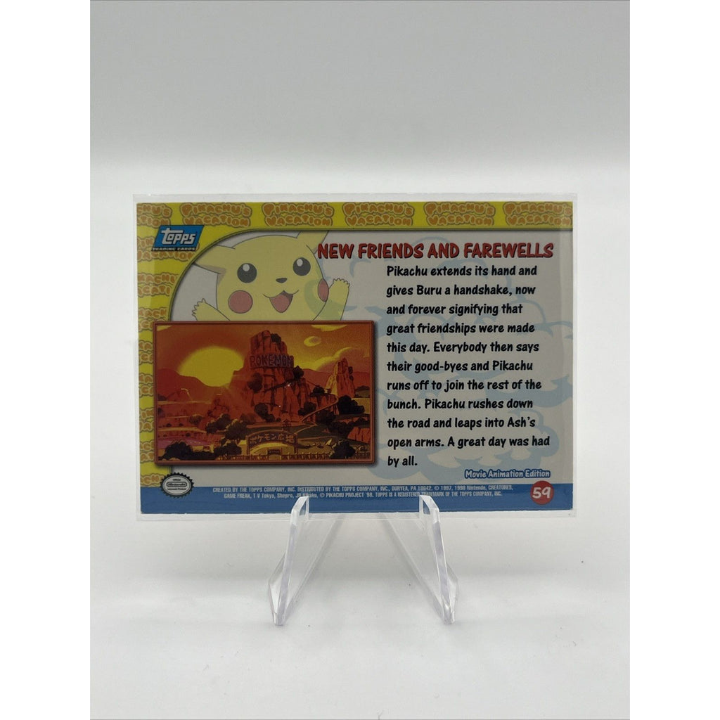 New Friends and Farewells Holo - Topps Blue Logo Pokémon Movie Animation Ed. MP