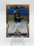 2023 BOWMAN DRAFT CHROME PAUL SKENES ORANGE WAVE  AUTO #/25 ‼️1st ON PRINT‼️