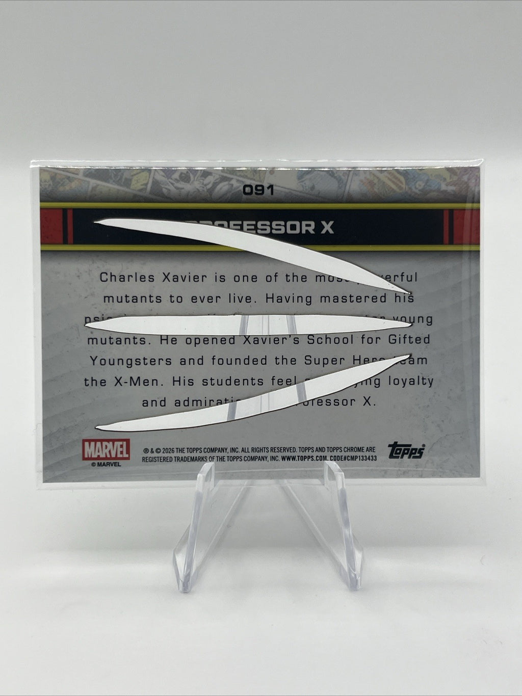 2026 Topps Chrome Marvel Professor X Wolverine Clawed Black 10/10 SSP RARE