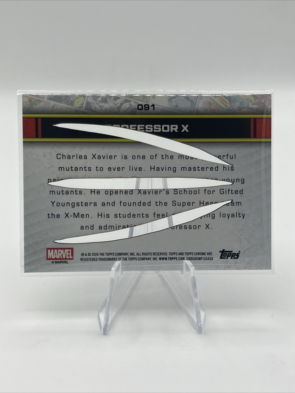 2026 Topps Chrome Marvel Professor X Wolverine Clawed Black 10/10 SSP RARE