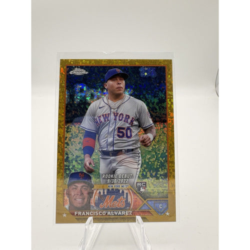 2023 Topps Chrome Update - Rookie Debut Francisco Alvarez Gold /50 (RC) 