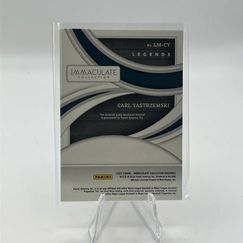 2022 Panini Immaculate Collection - Legends Materials Carl Yastrzemski #/49