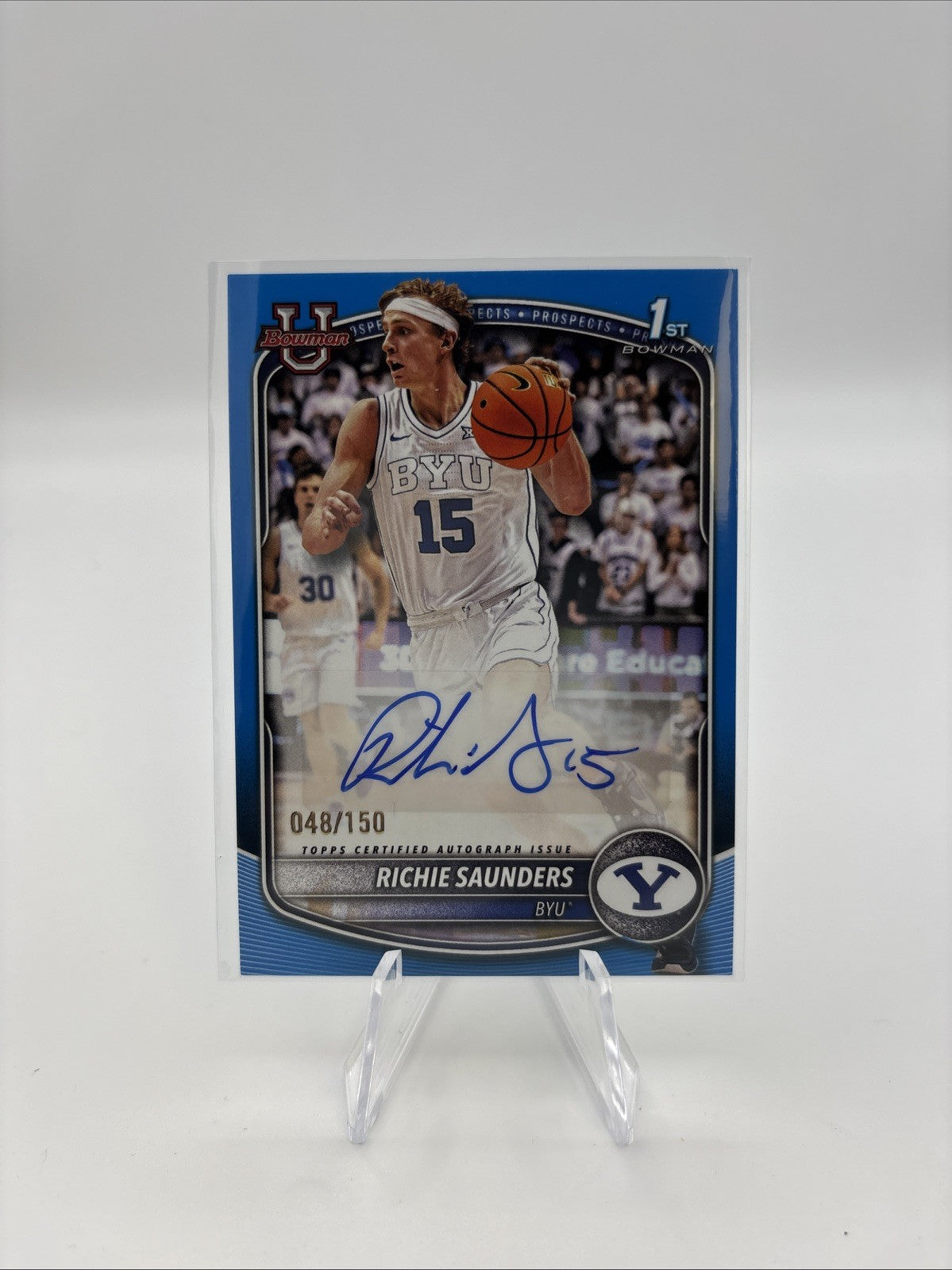 2025-26 Bowman - Paper Prospect Autographs Richie Saunders #PA-RS Blue /150 (AU,