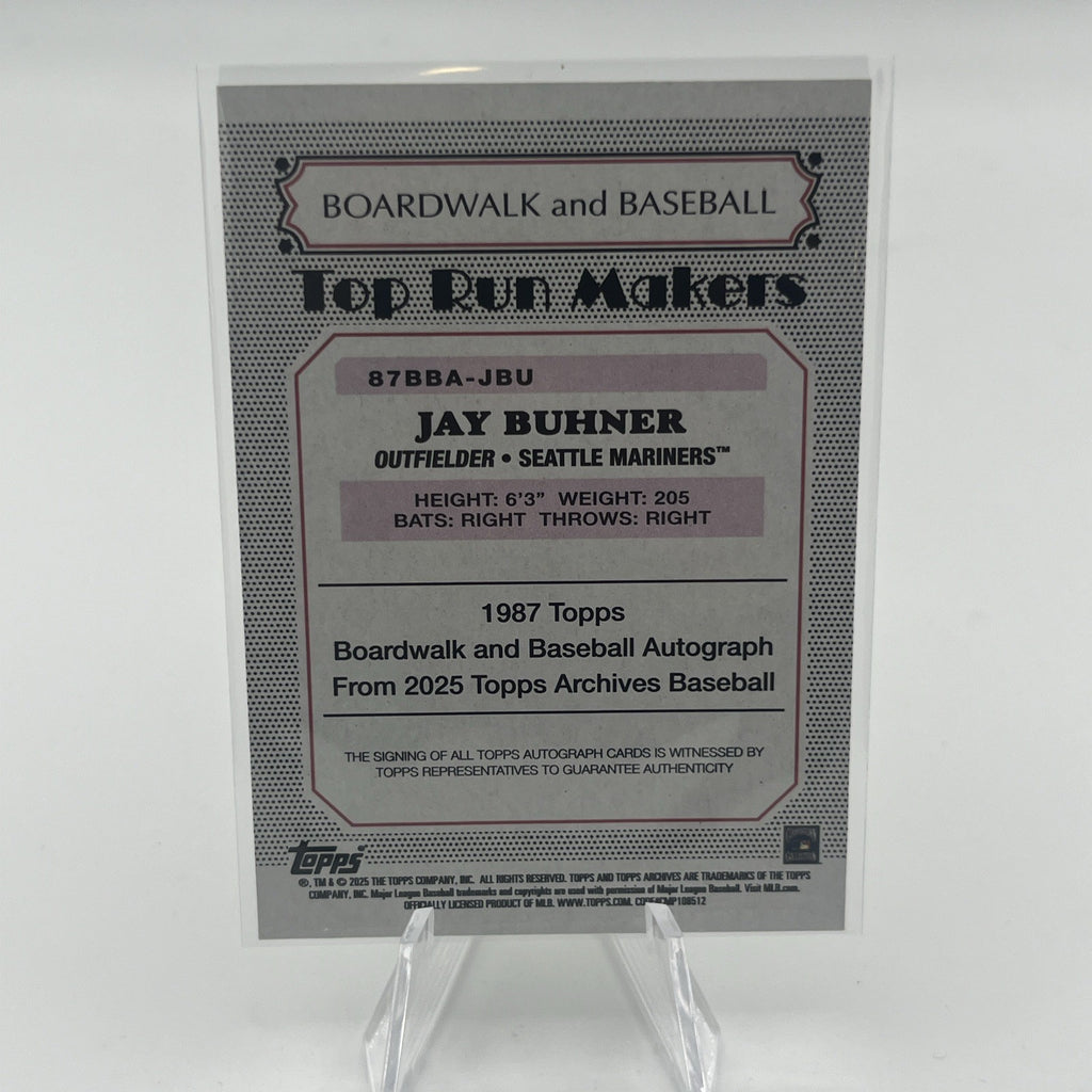2025 Topps Archives - 1987 Topps Boardwalk and Baseball Autographs Jay Buhner