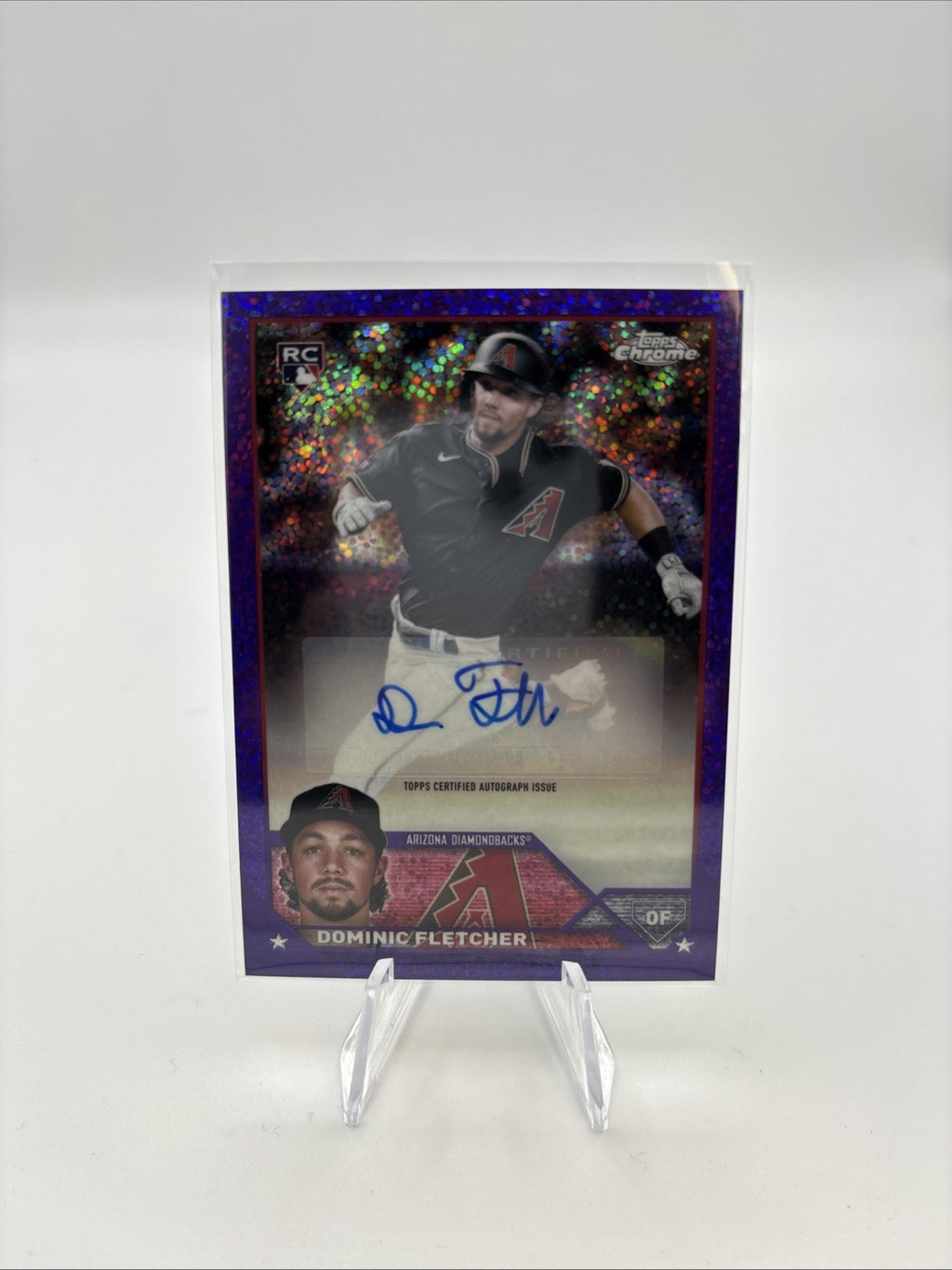 2023 Topps Chrome Update Series - Autographs Dominic Fletcher #AC-DF Purple...