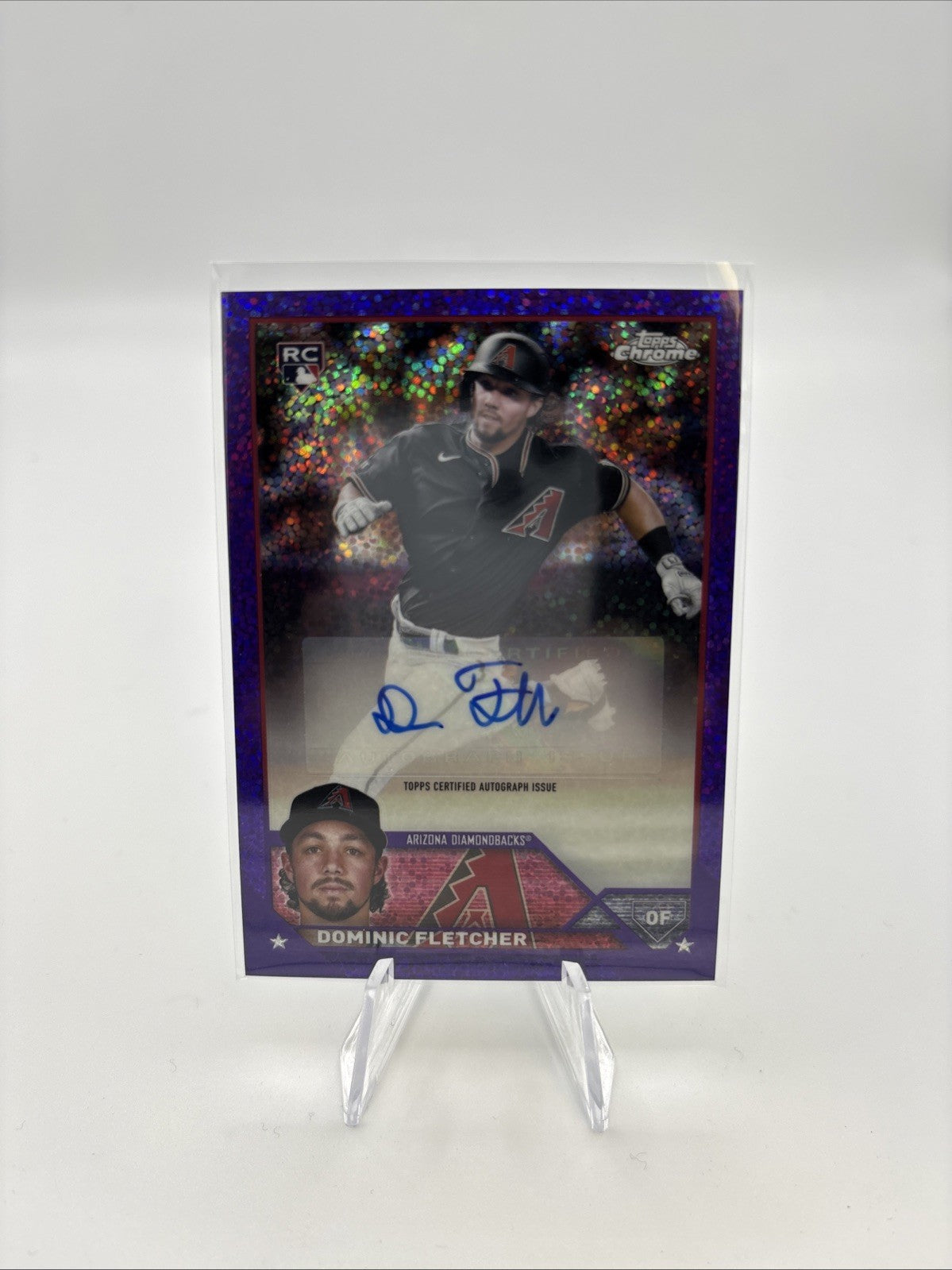 2023 Topps Chrome Update Series - Autographs Dominic Fletcher #AC-DF Purple...