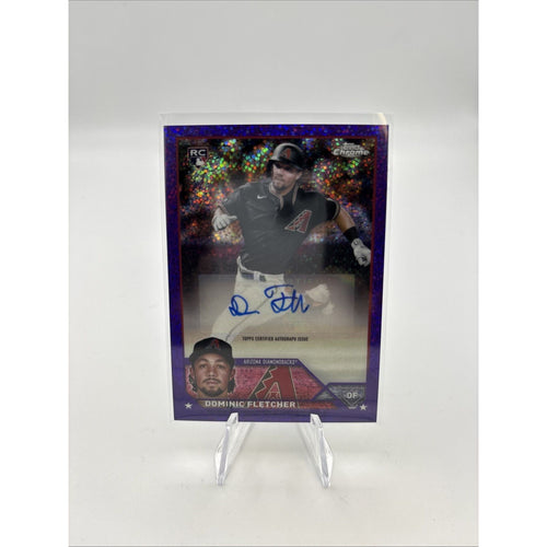 2023 Topps Chrome Update Series - Autographs Dominic Fletcher #AC-DF Purple...