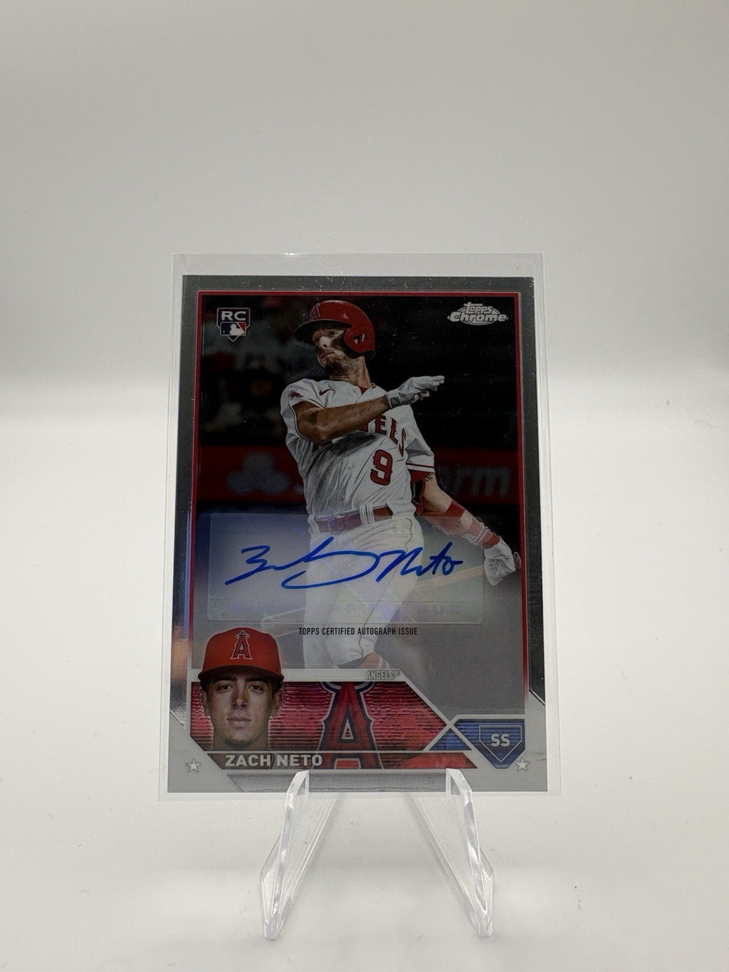 2023 Topps Chrome Update Series - Autographs Zach Neto #AC-ZN (AU, RC)
