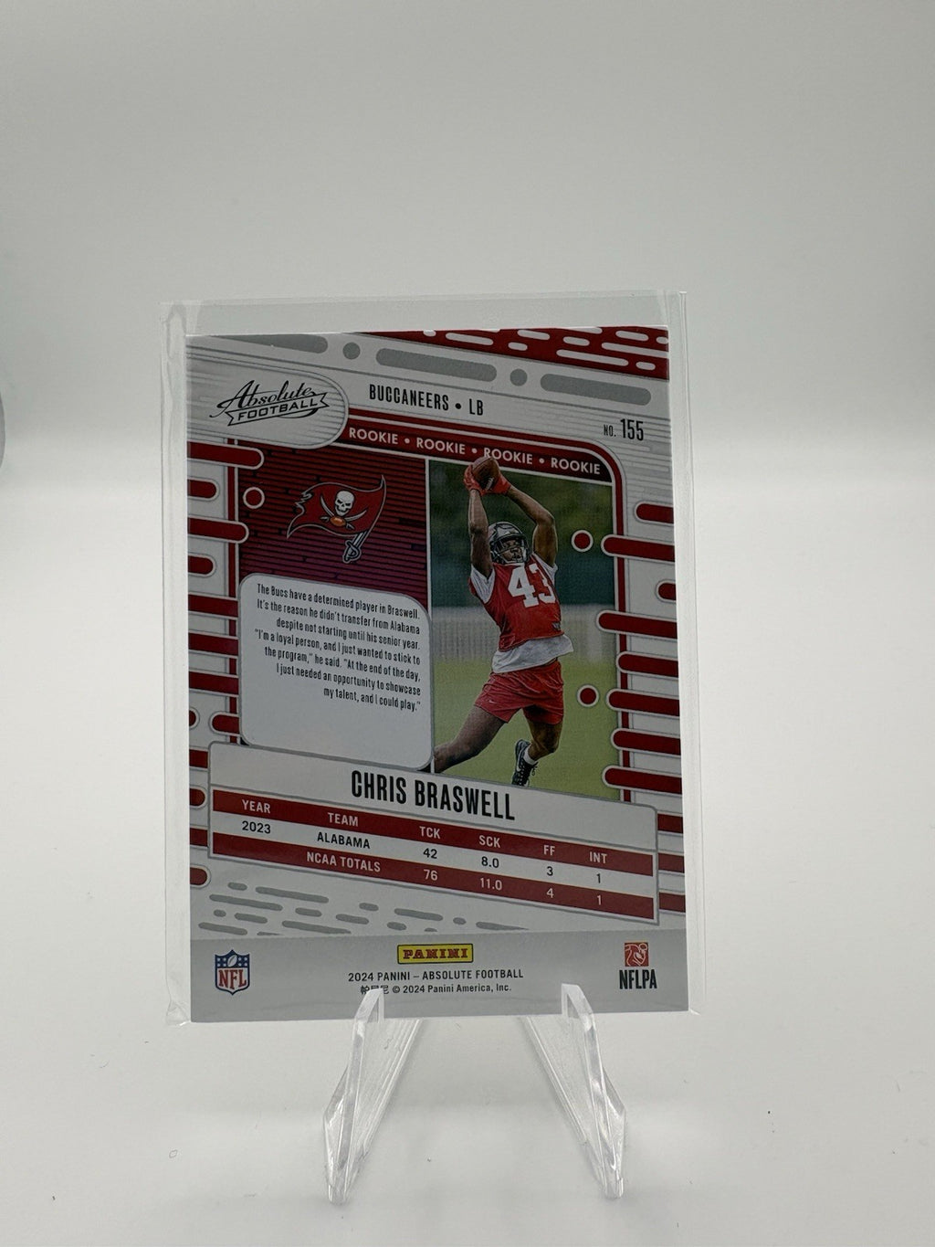 2024 Absolute Chris Braswell Rookies Green Spectrum RC #/25