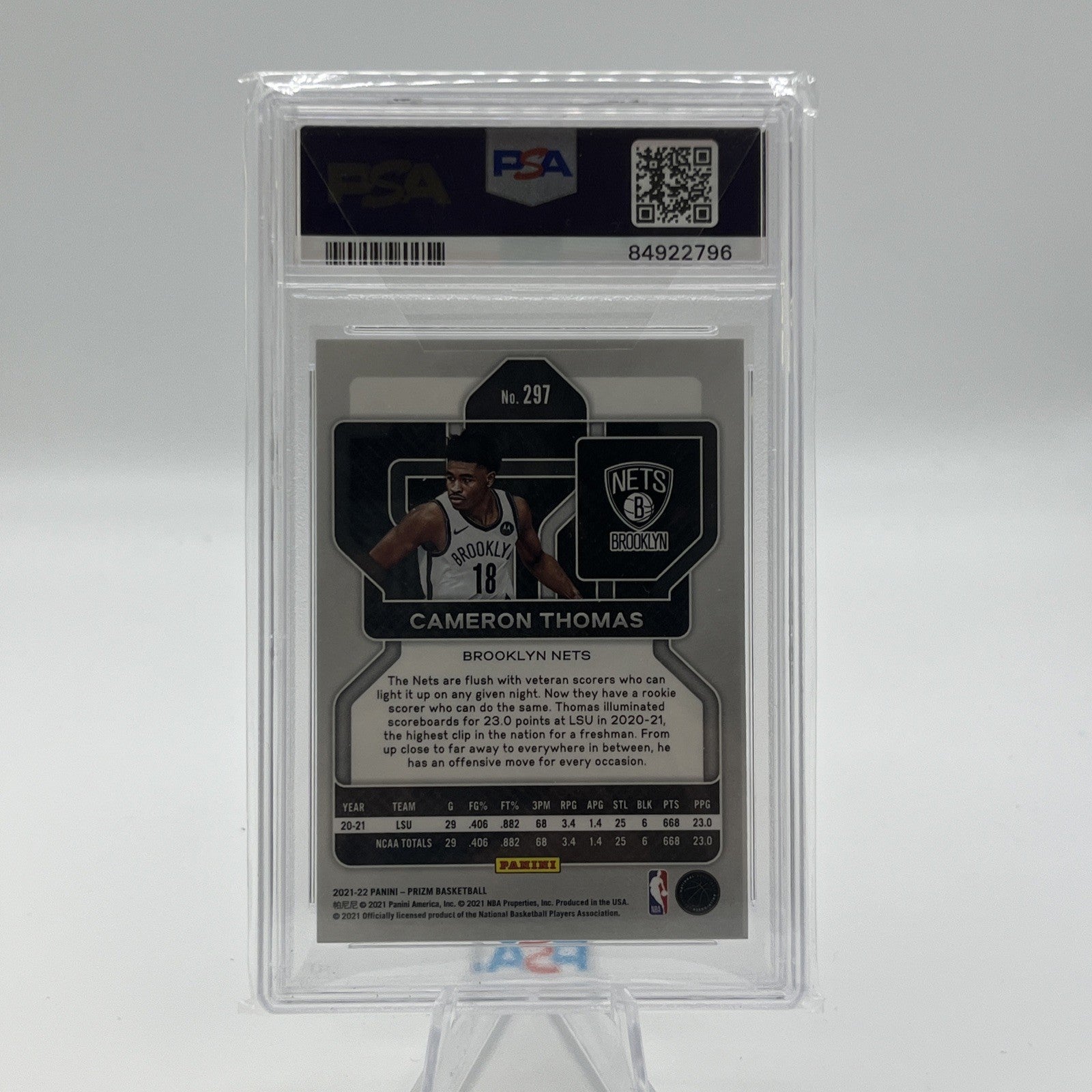 2021 Panini Prizm Cameron Thomas PSA 9