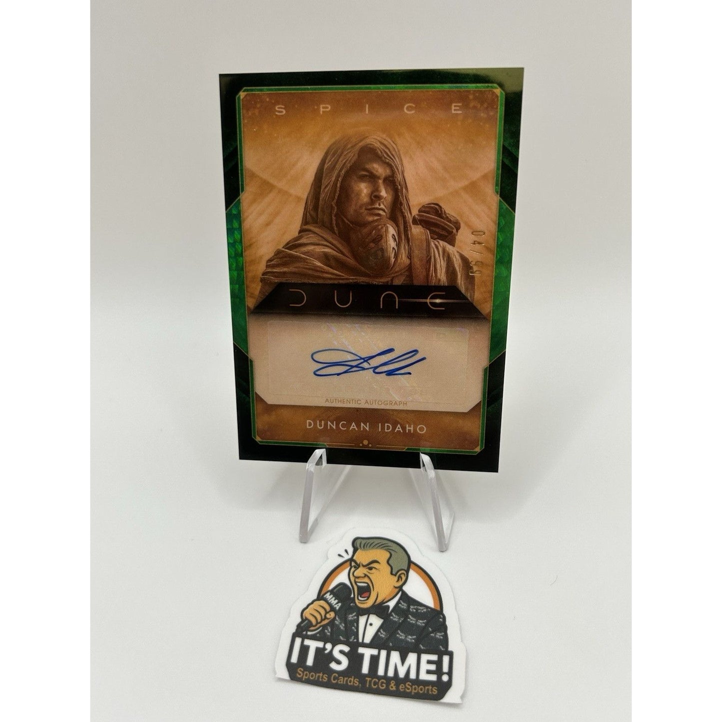 2024 Topps Chrome Dune JASON MOMOA as DUNCAN IDAHO Atriedes Green Prizm Auto /99