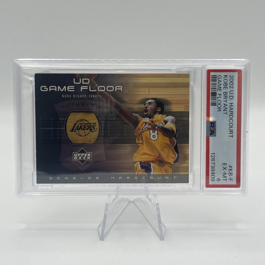 Kobe Bryant **PSA 6** Upper Deck 2002 Hardcourt Game Floor  #KB-F Low POP!!!