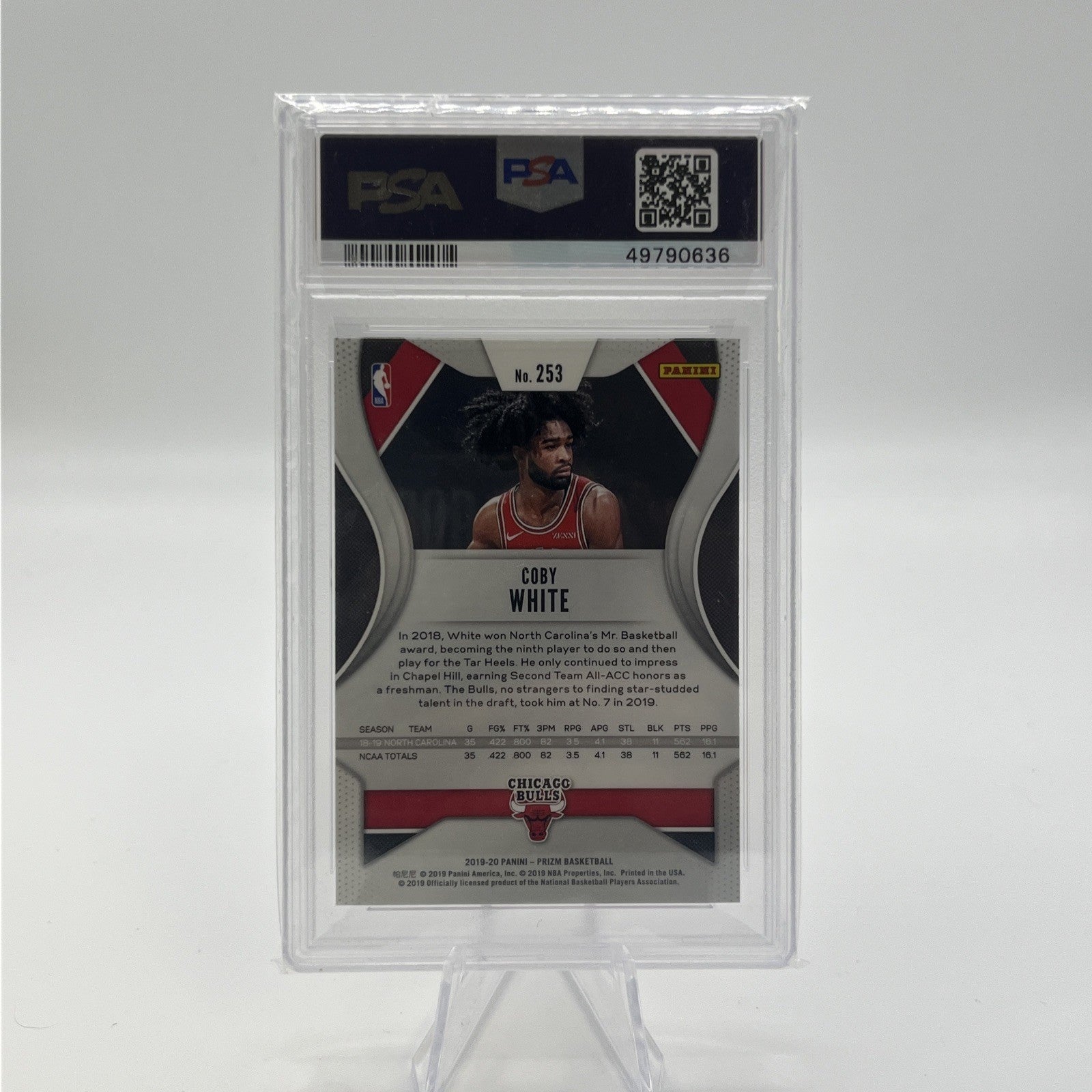 2019 Panini Prizm Coby White PSA 9